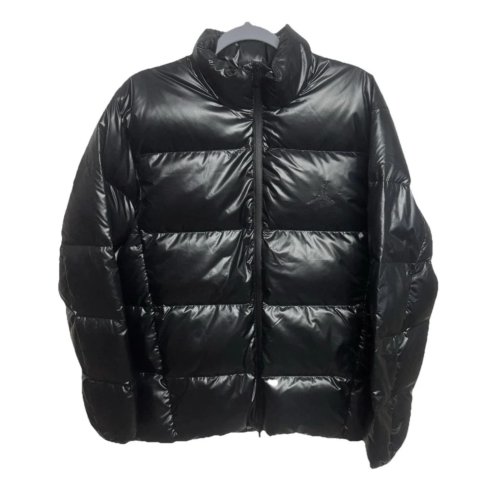 Jordan Flight Men's Down Puffer Jacket Therma-Fit Insulated Black FV7271-010 Sm